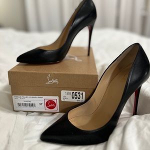 Christian Louboutin Pigalle Follies size 37 Black Leather